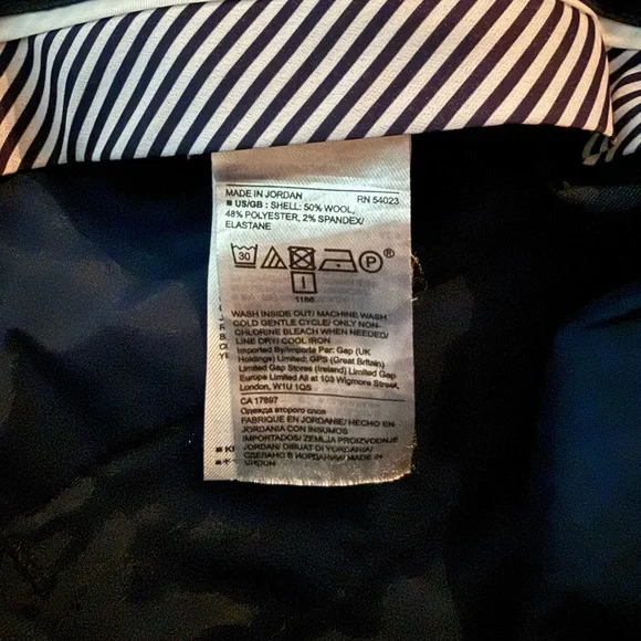 Banana Republic Women's Navy and Dark Gray Straight Leg Pants - Picture 12 of 13